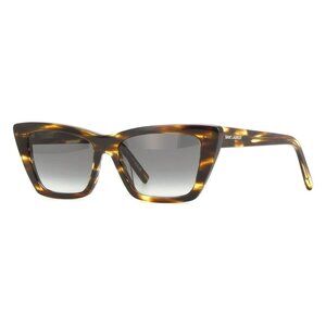 New SAINT LAURENT Havana Cat Eye SL 276 MICA 042 Sunglasses Women